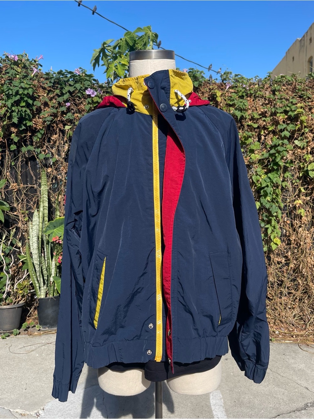 Vintage Tommy Hilfiger Windbreaker Rain Jacket XXL EUC